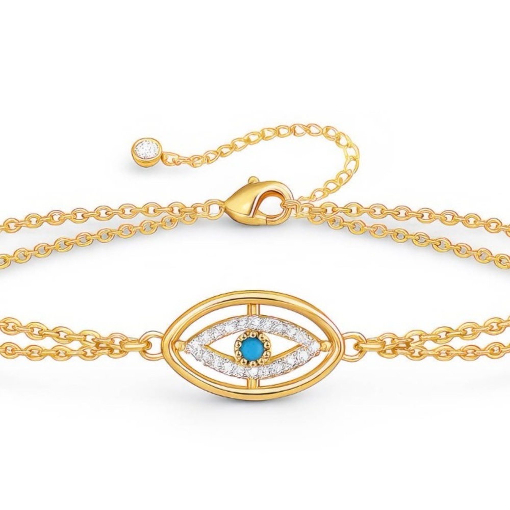 18k Gold plated steel Evil Eye Bracelet